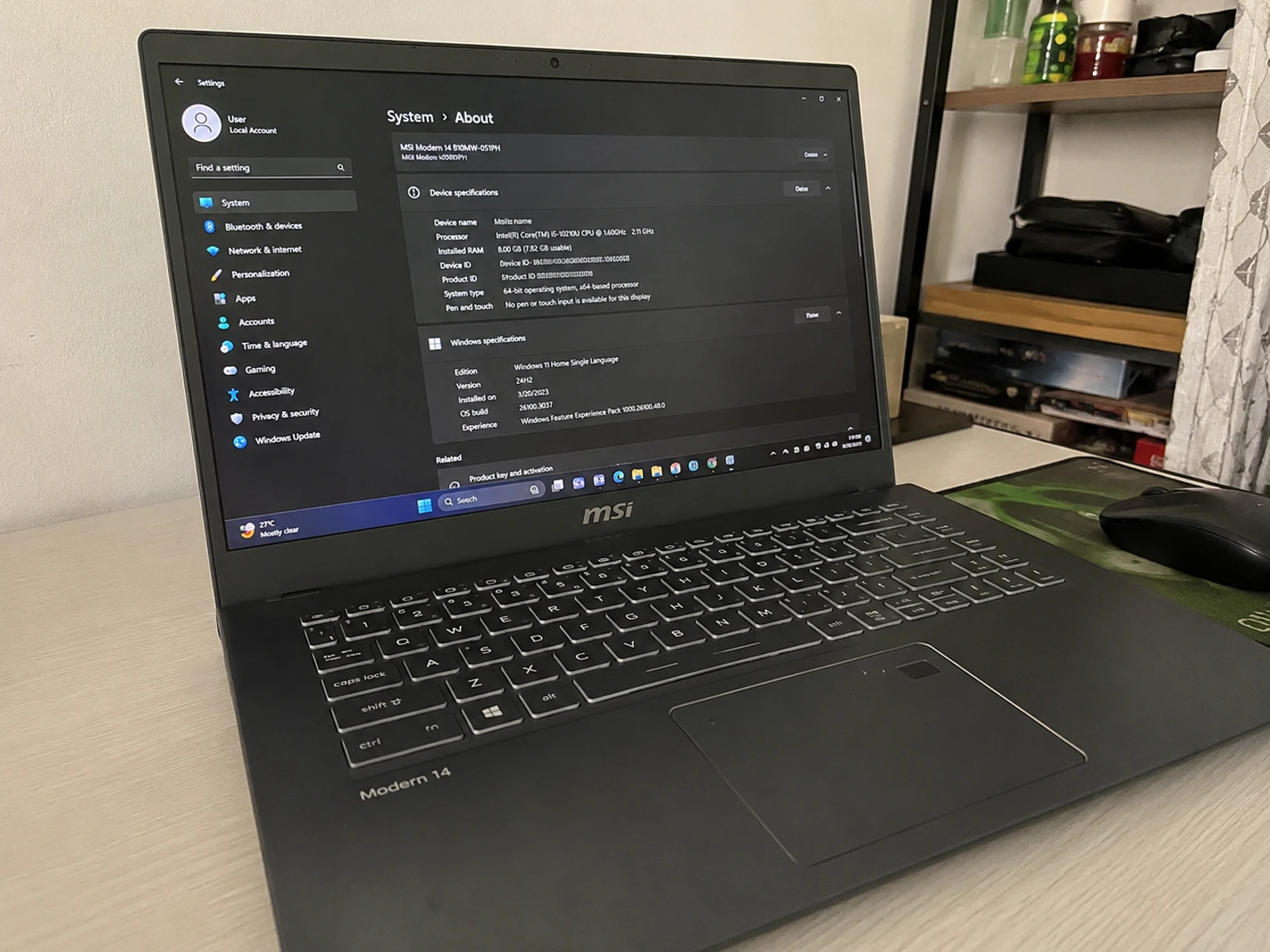 二手 MSI Modern 14 筆電 詳細圖片